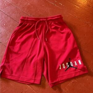 Boys M Jordan Shorts Red NEW